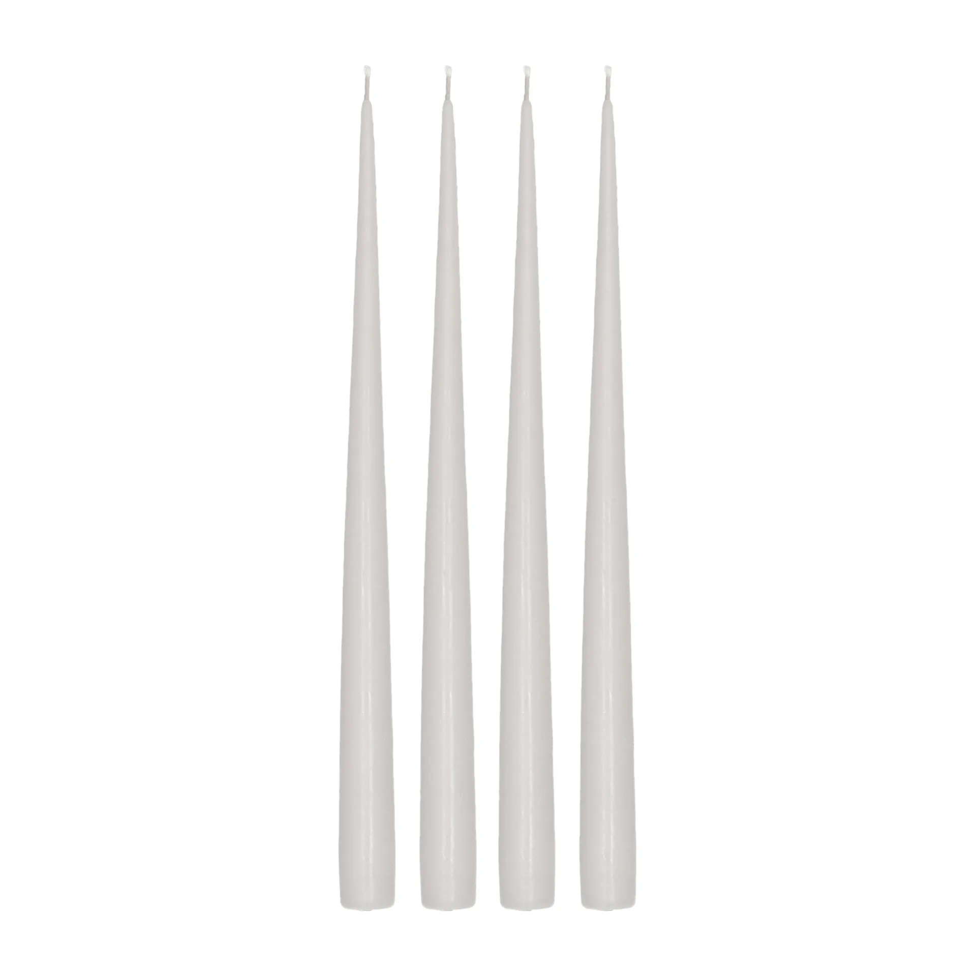 Atmosphere long candle 4 pack 32 cm, Icy grey Scandi Essentials