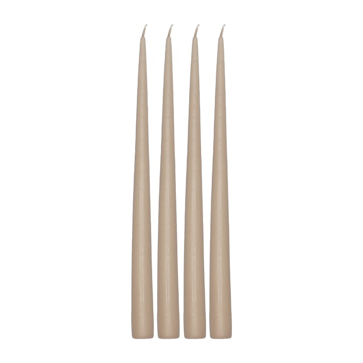 Atmosphere long candle 4 pack 32 cm - Sand - Scandi Essentials