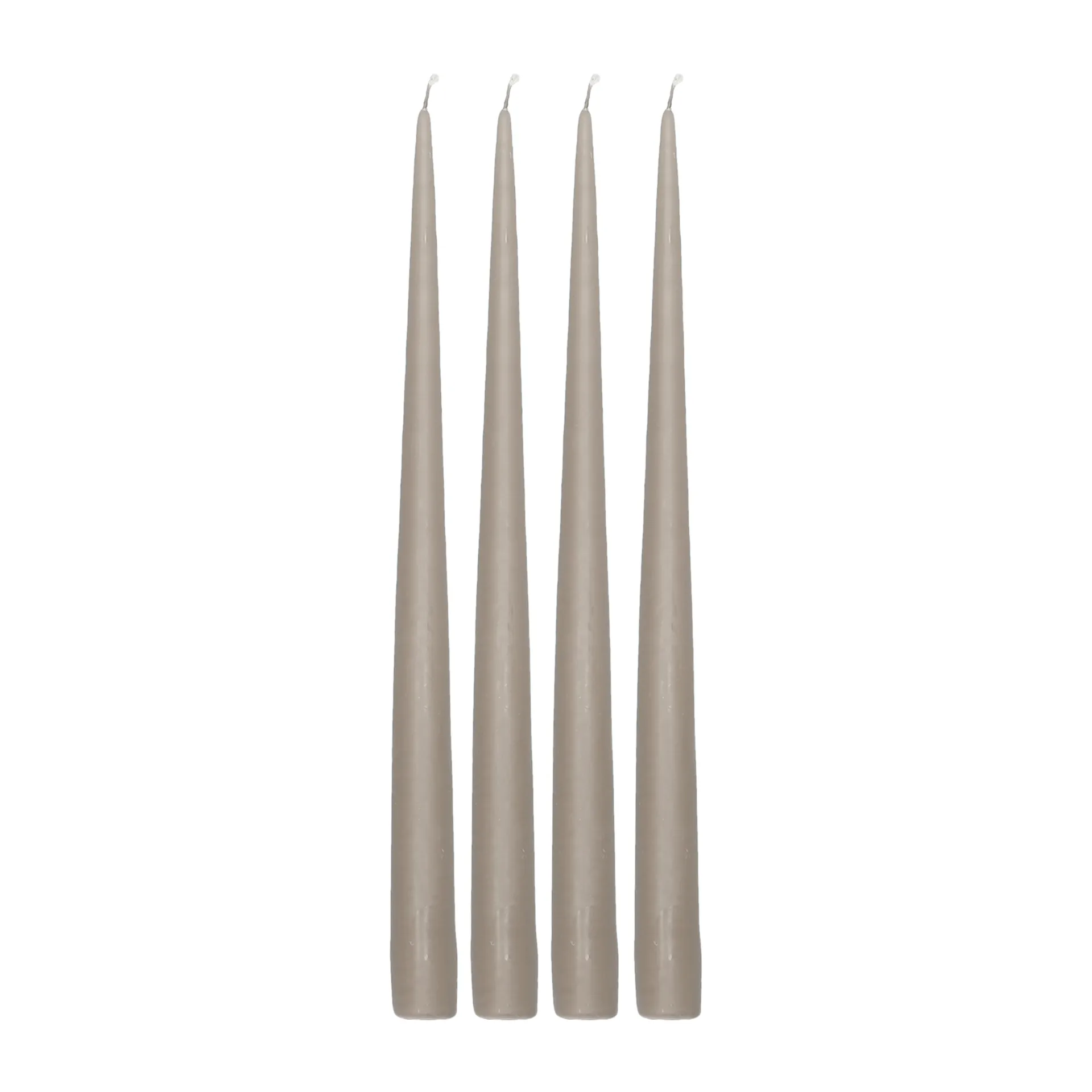 Atmosphere long candle 4 pack 32 cm, Taupe Scandi Essentials