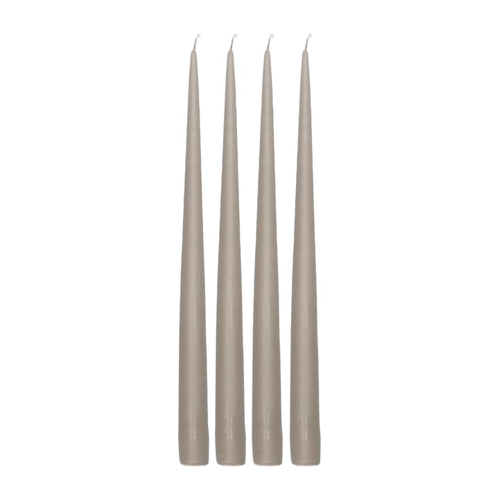 Atmosphere long candle 4 pack 32 cm, Taupe Scandi Essentials