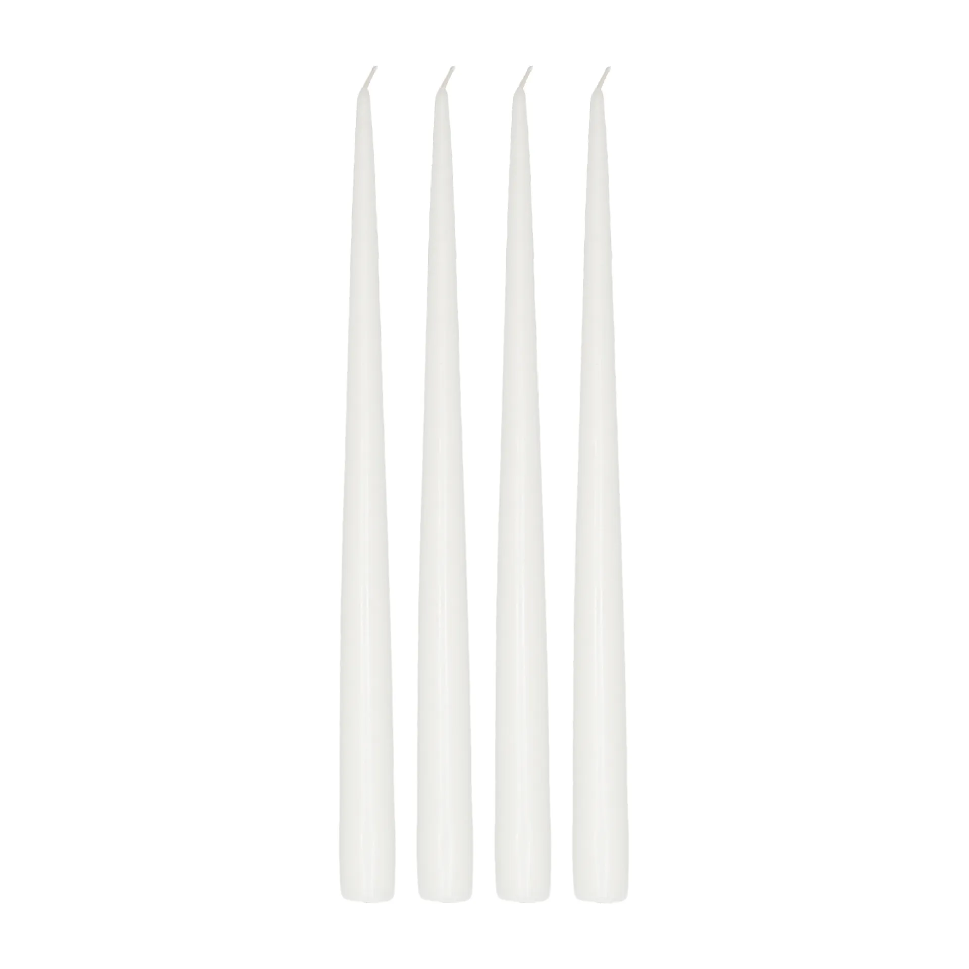 Atmosphere long candle 4 pack 32 cm, White Scandi Essentials