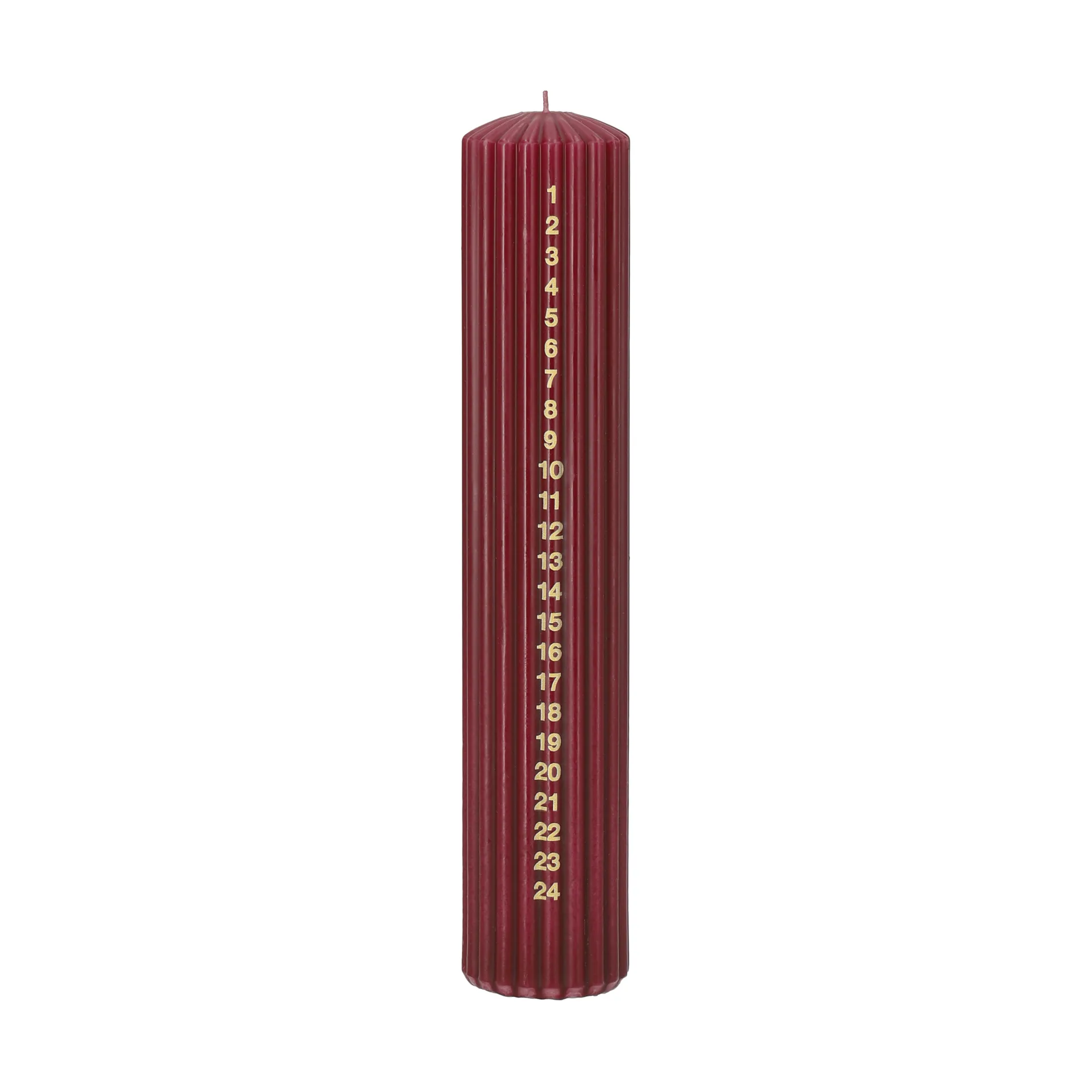 Awaiting advent candle, Deep wine, 25 cm Scandi Essentials