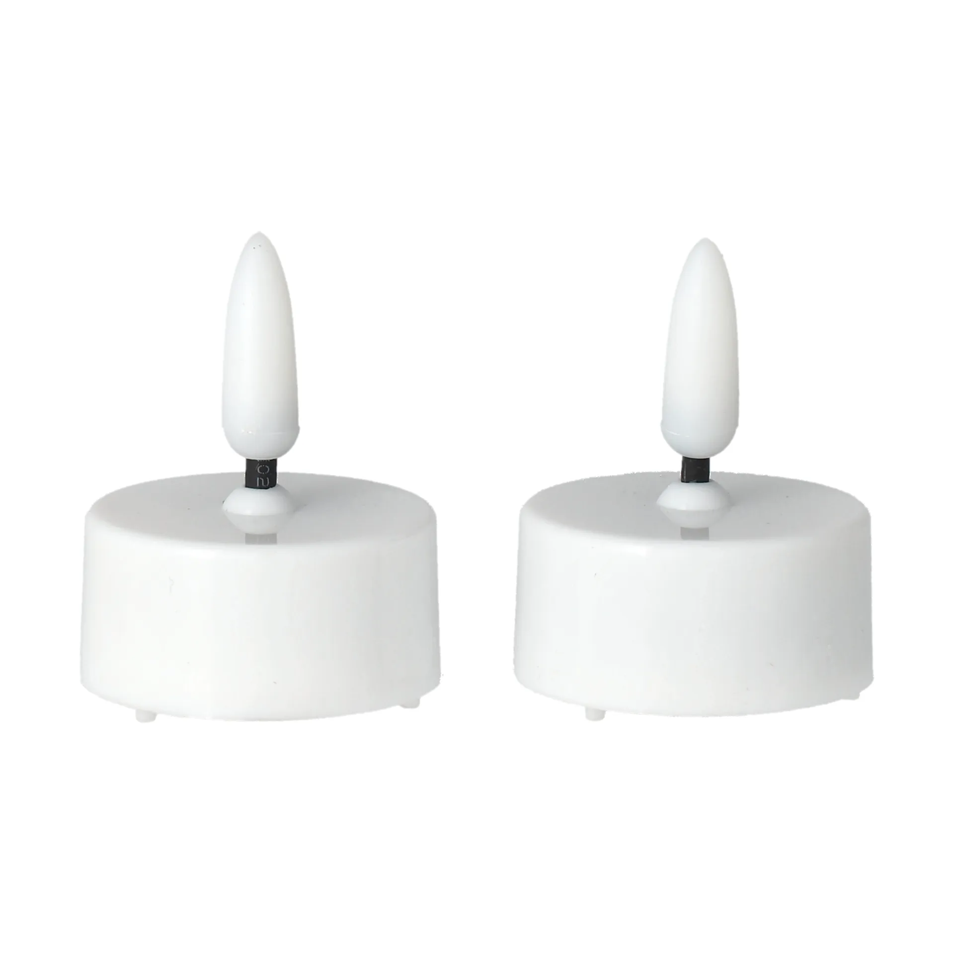 Bright LED tealight Ø3.8 cm 2-pack, White Scandi Essentials