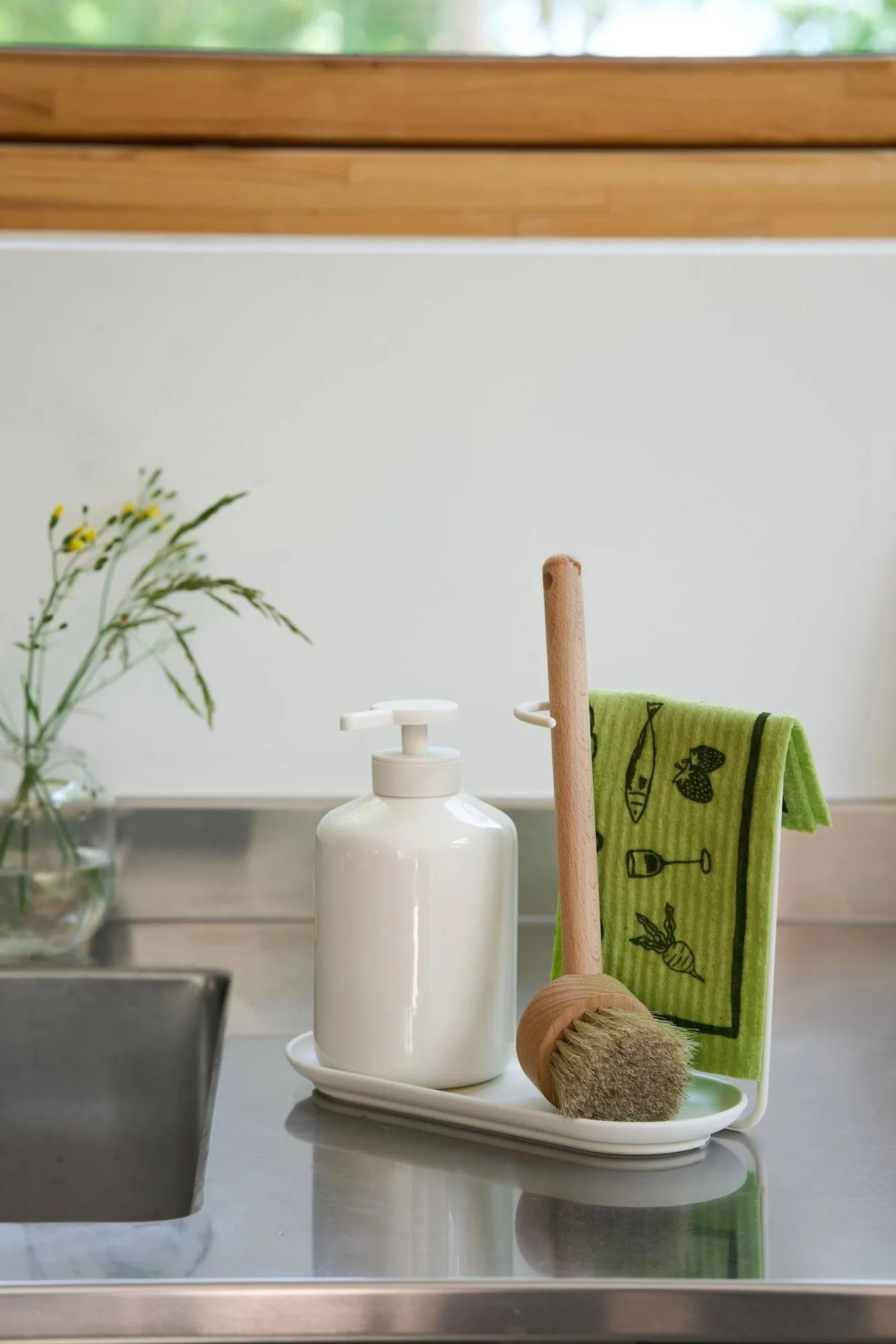 Daily patterned dishcloth, Green, 3-pack Scandi Essentials