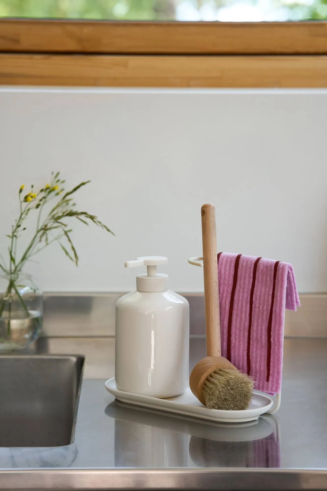 Daily patterned dishcloth, Pink, 3-pack Scandi Essentials