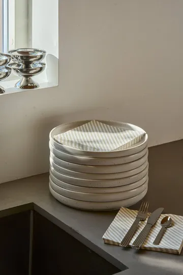 Fine stripe paper napkin - White-beige, 20-pack, 33x33 cm - Scandi Essentials