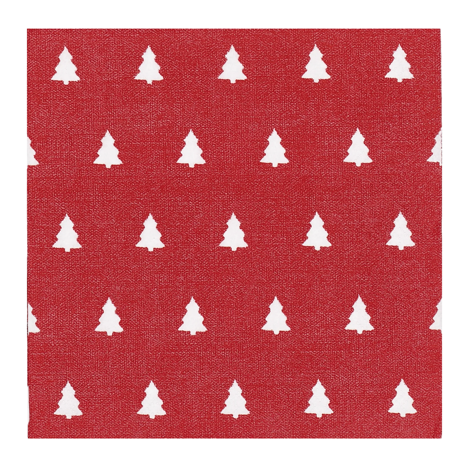 Linen trees serviette 33x33 cm 20-pack, Red Scandi Essentials