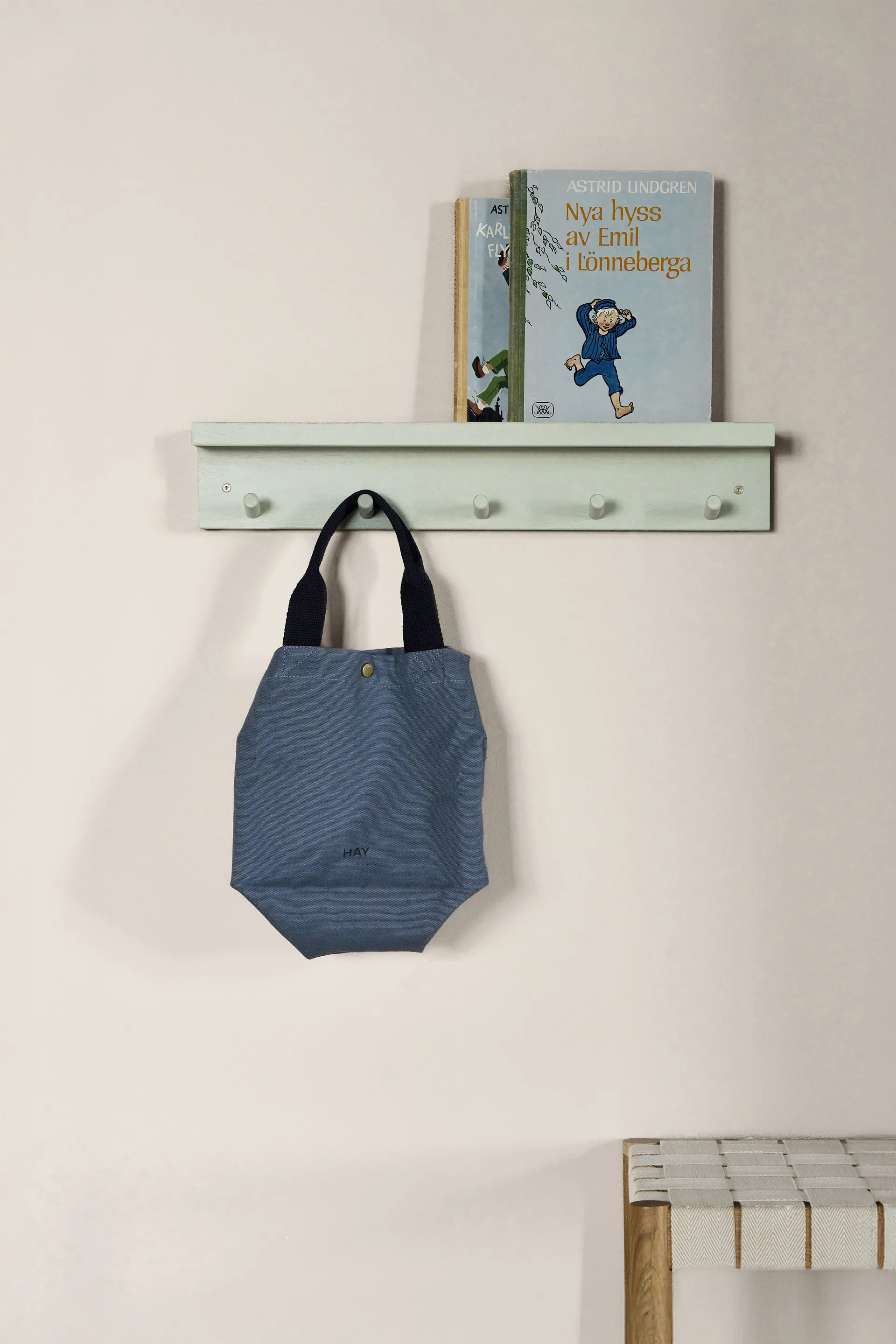 Alley coat rack with shelf, Green Scandi Living