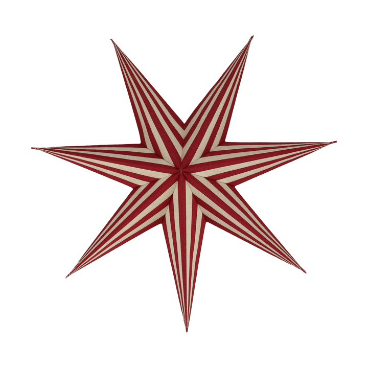 Bare advent star white-red stripes - 45 cm - Scandi Living