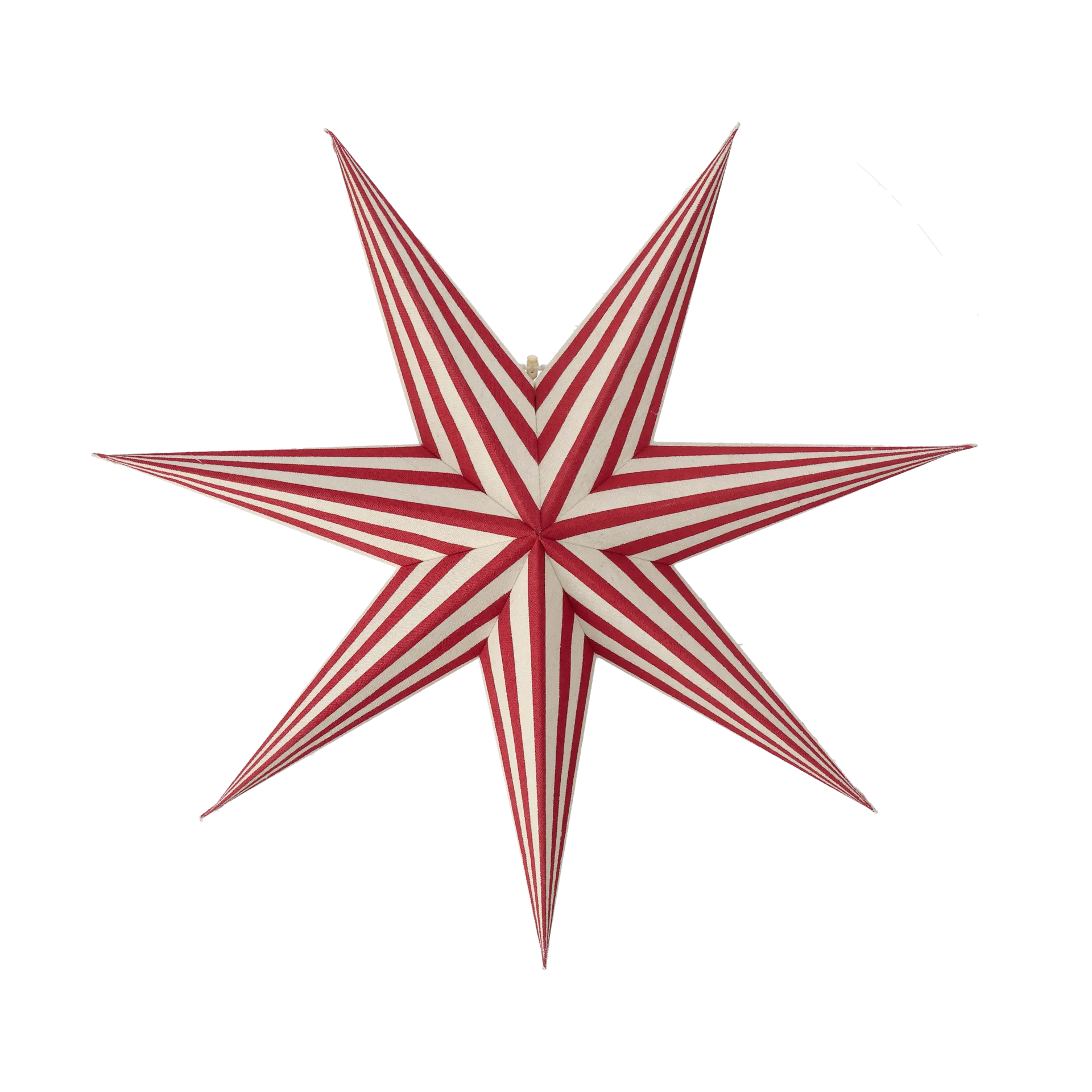 Bare advent star white-red stripes, 60 cm Scandi Living