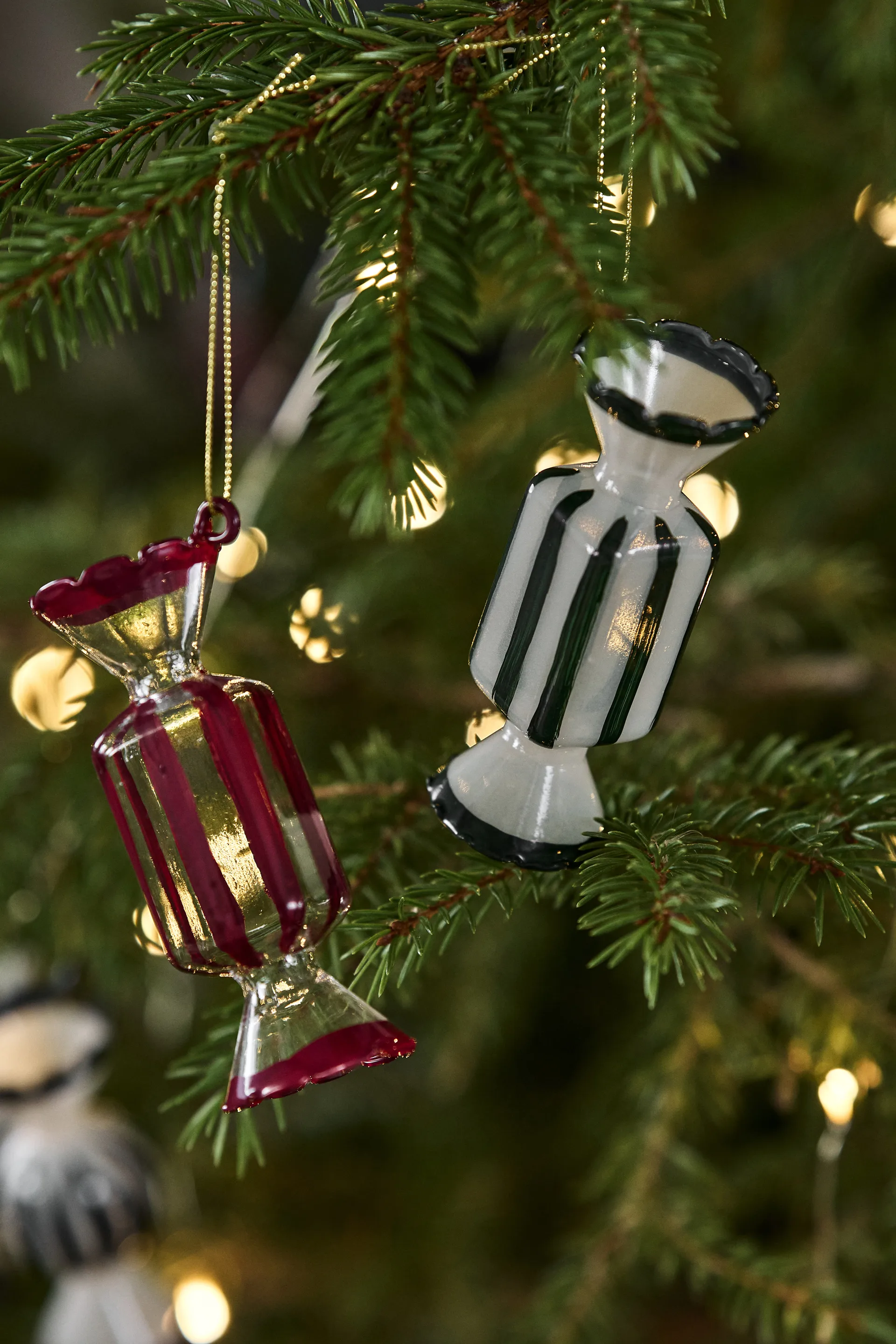 Bonbons Christmas tree bauble 6-pack, Green Scandi Living