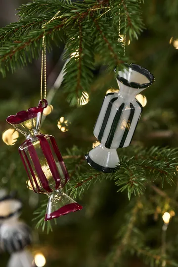 Bonbons Christmas tree bauble 6-pack - Green - Scandi Living