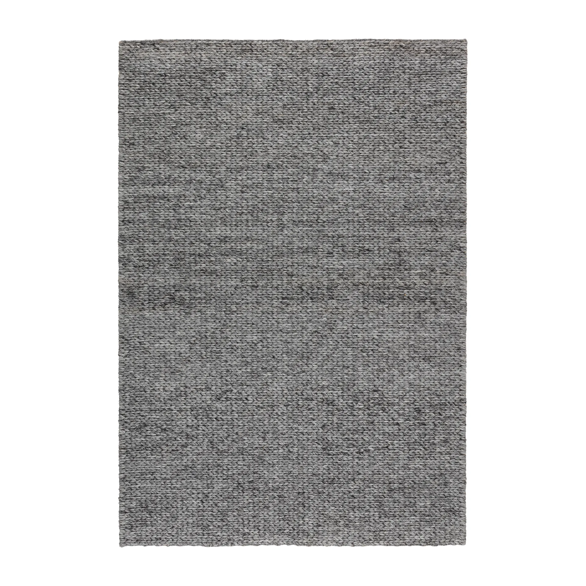 Braided wool carpet dark grey, 170x240 cm Scandi Living