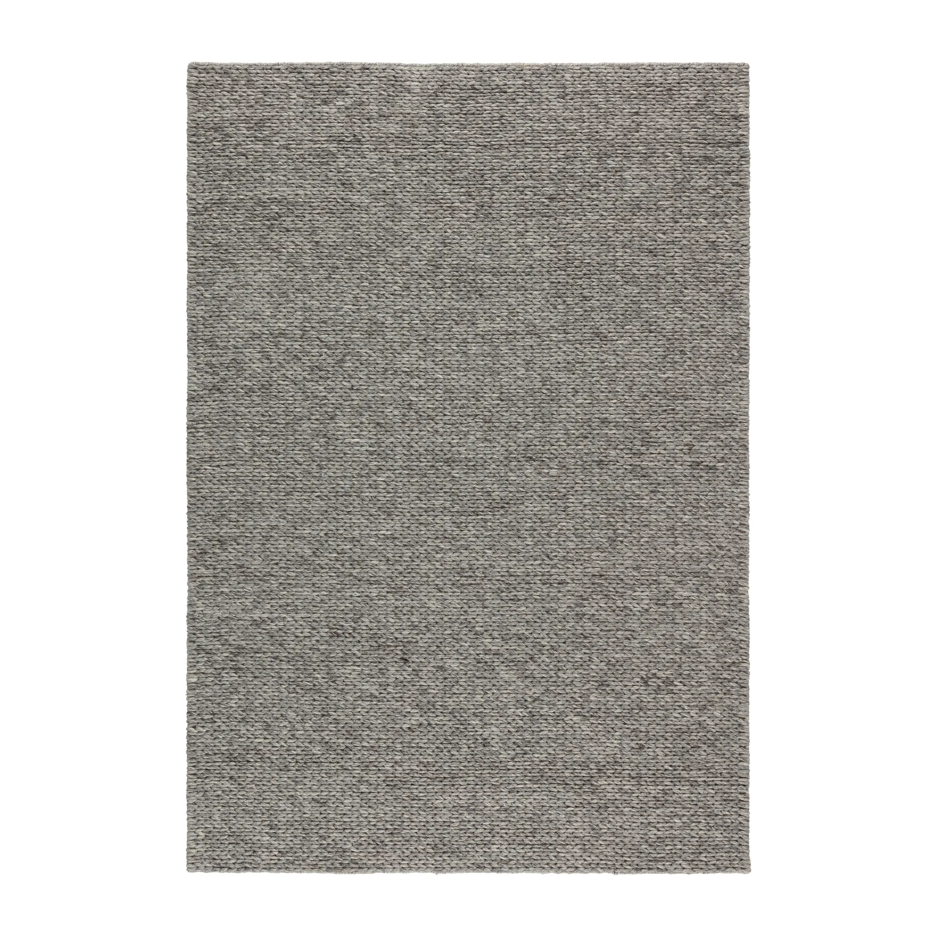 Braided wool carpet natural grey, 170x240 cm Scandi Living