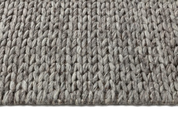 Braided wool carpet natural grey, 200x300 cm Scandi Living