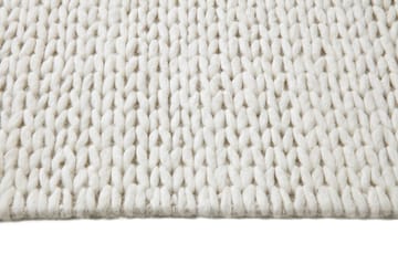 Braided wool carpet natural white - 170x240 cm - Scandi Living