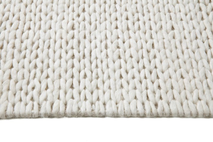 Braided wool carpet natural white, 170x240 cm Scandi Living