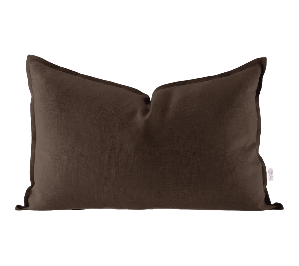 Calm pillow case linen 40x60 cm, Chocolate Brown Scandi Living