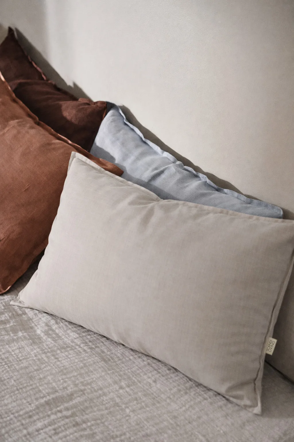 Calm pillow case linen 40x60 cm, Greige Scandi Living