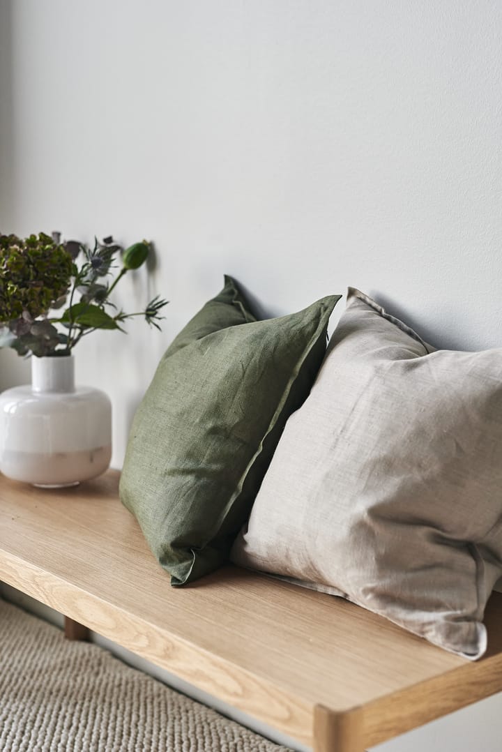 Calm pillow case linen 50x50 cm, Forest Green Scandi Living