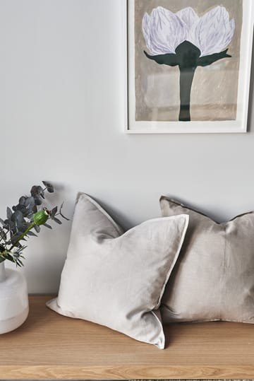 Calm pillow case linen 50x50 cm - Greige - Scandi Living