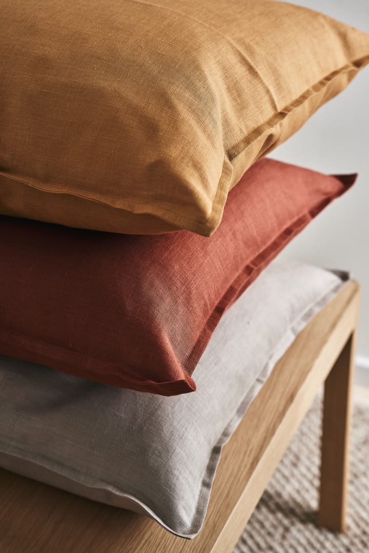 Calm pillow case linen 50x50 cm, Rust Scandi Living