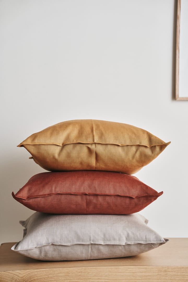 Calm pillow case linen 50x50 cm, Rust Scandi Living