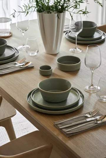 Clay dinner plate - Green, Ø26 cm - Scandi Living