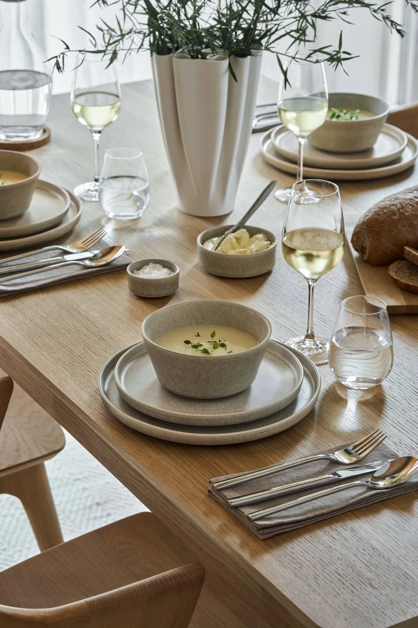 Clay side plate, Beige, Ø20 cm Scandi Living