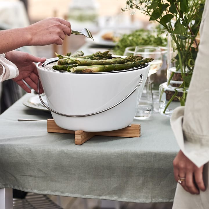 Clean linen table cloth 145x350 cm , Dusty Green Scandi Living