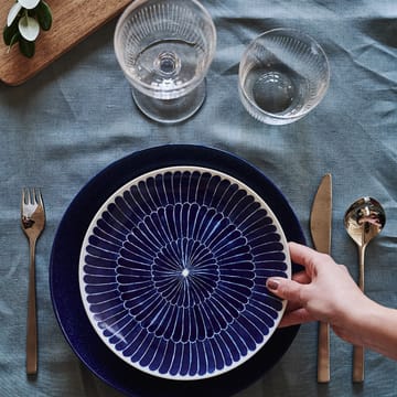 Clean linen table cloth 145x350 cm  - Smokey Blue - Scandi Living