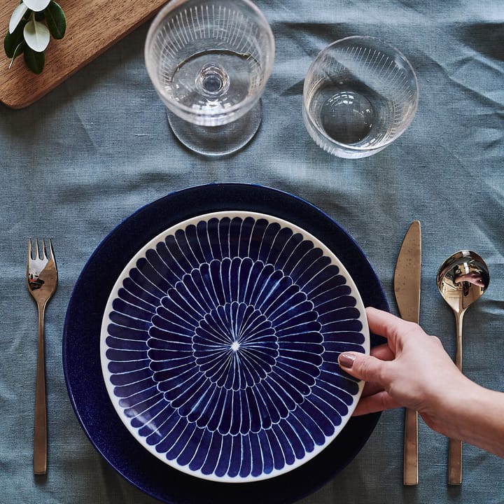 Clean linen table cloth 145x350 cm , Smokey Blue Scandi Living