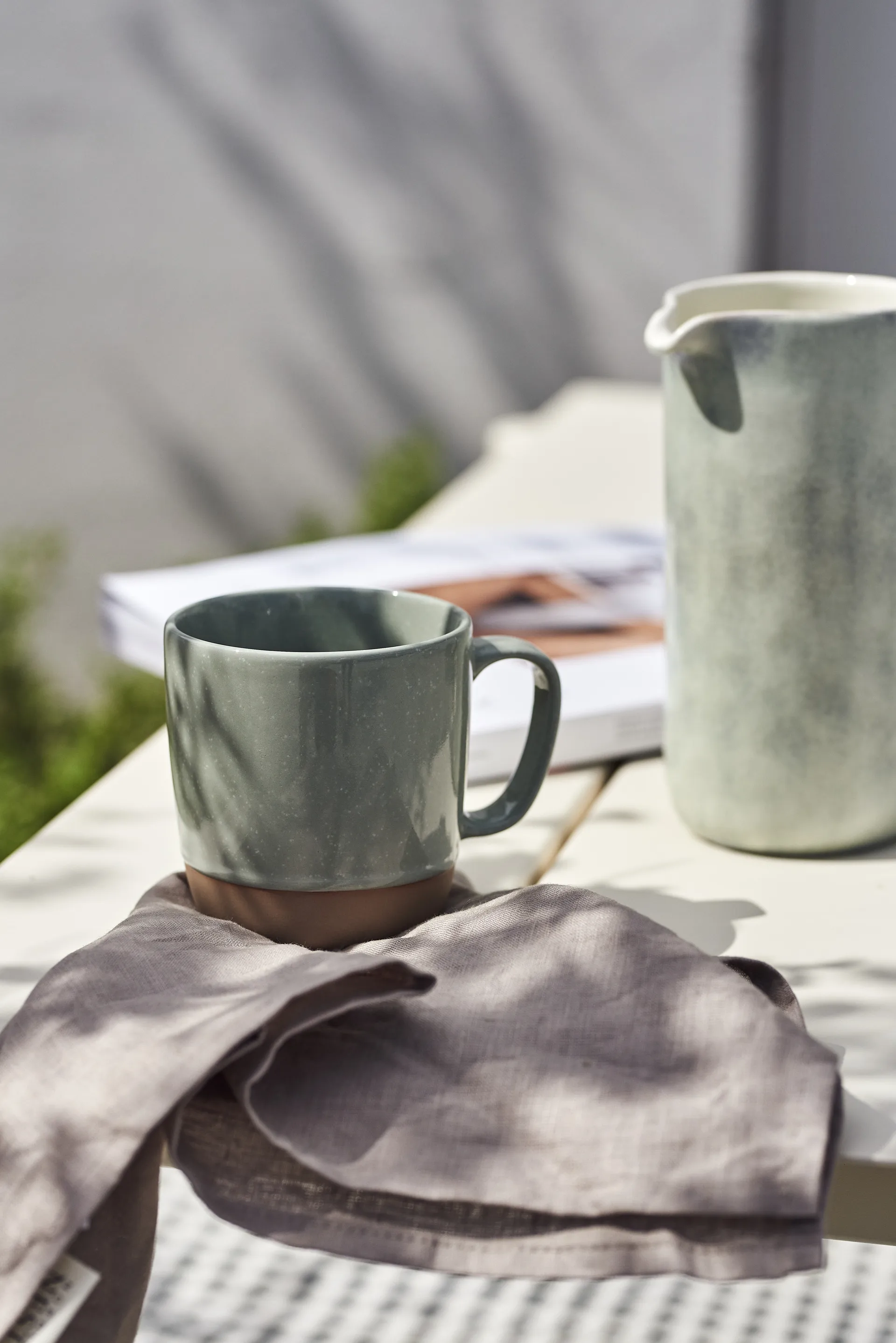 Clean serviettes 45 x 45 cm 4-pack, smokey blue Scandi Living