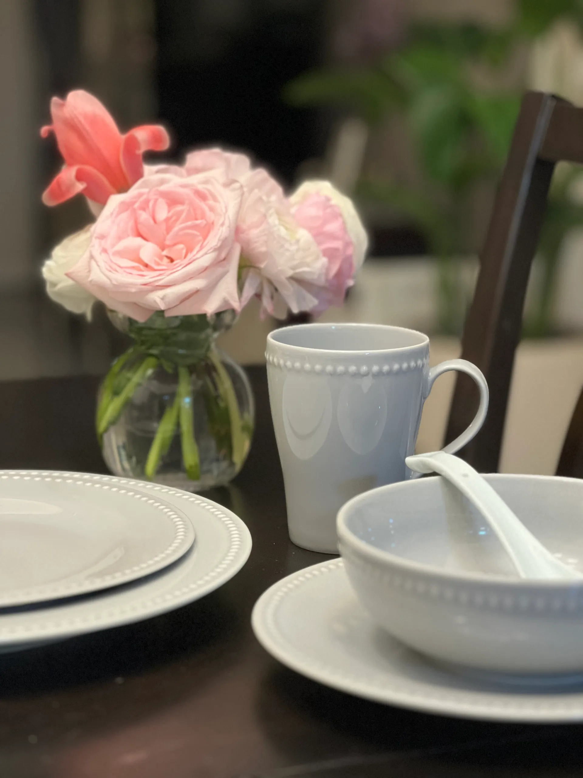 Dots mug 35 cl 4-pack, Grey Scandi Living