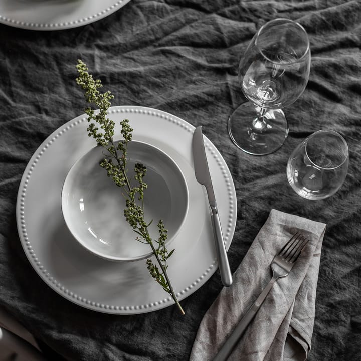 Dots plate 28 cm 4-pack, Creamy white Scandi Living
