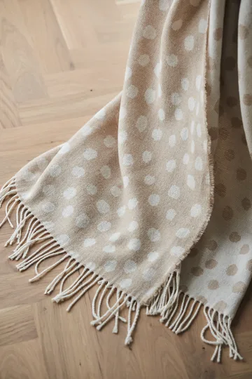 Droplets cotten throw 130x185 cm - Beige - Scandi Living