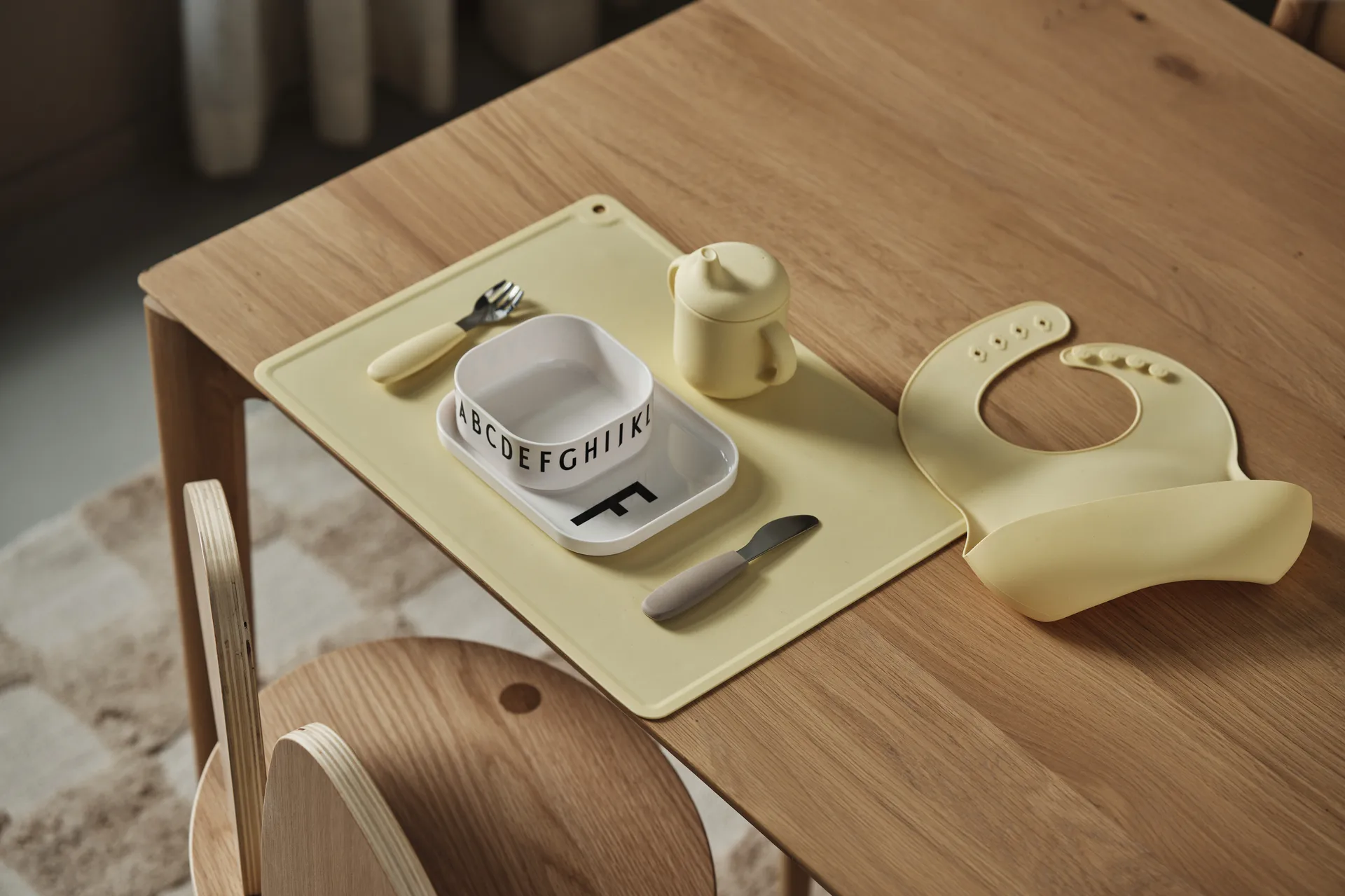 Elvie sippy cup silicone 180 ml, Lemon Scandi Living