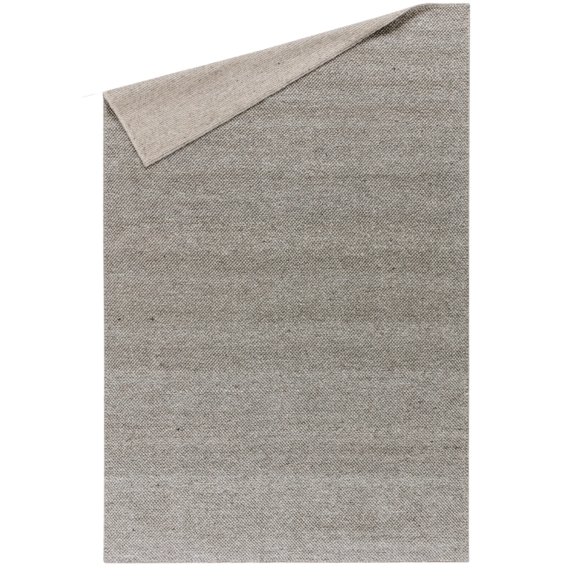 Flock wool carpet nature grey, 200x300 cm Scandi Living