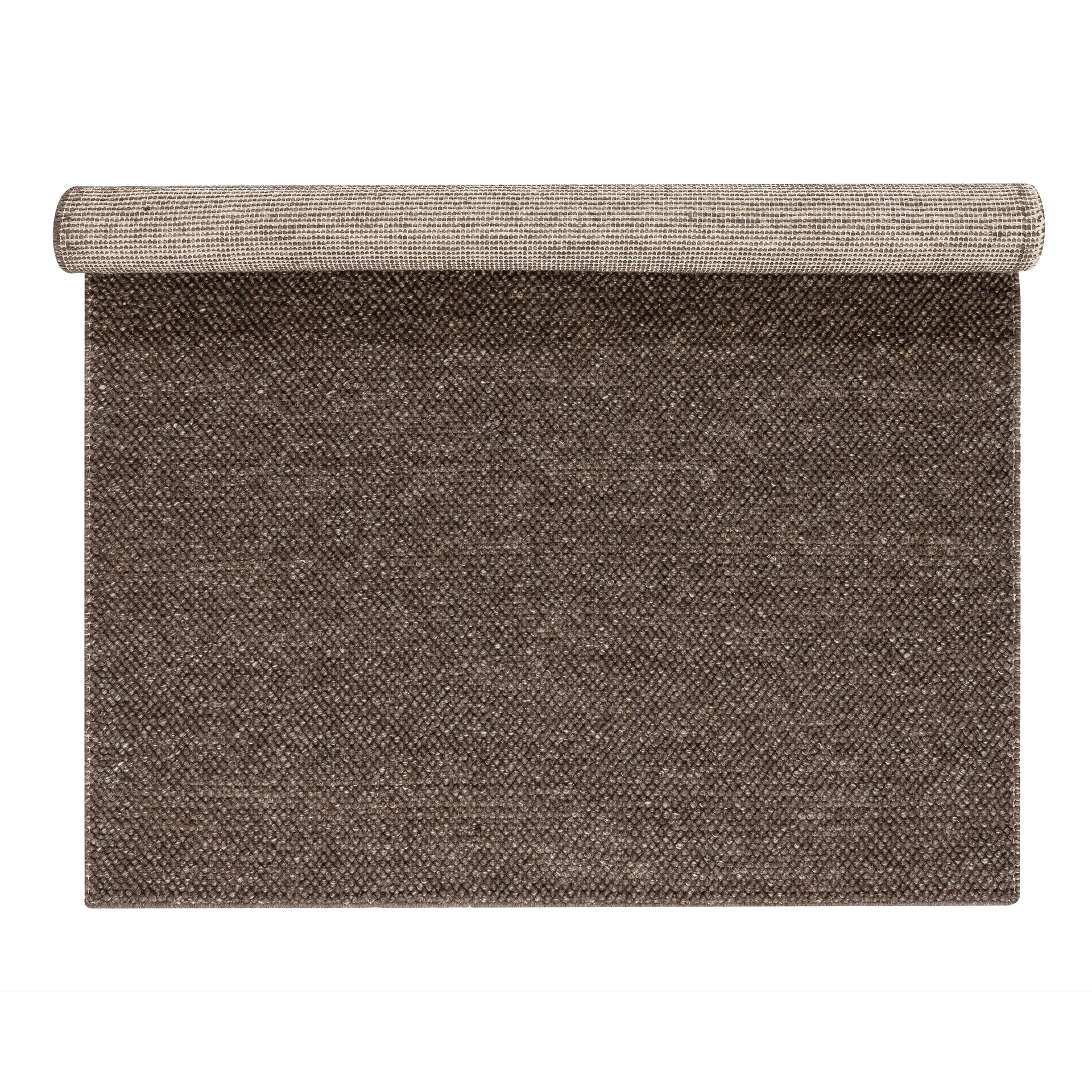 Flock wool carpet nautral brown, 170x240 cm Scandi Living