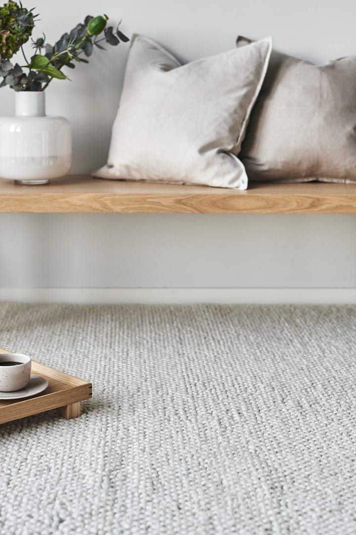 Flock wool rug natural white, 170x240 cm Scandi Living