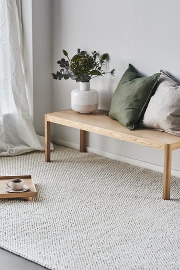 Flock wool rug natural white - 170x240 cm - Scandi Living