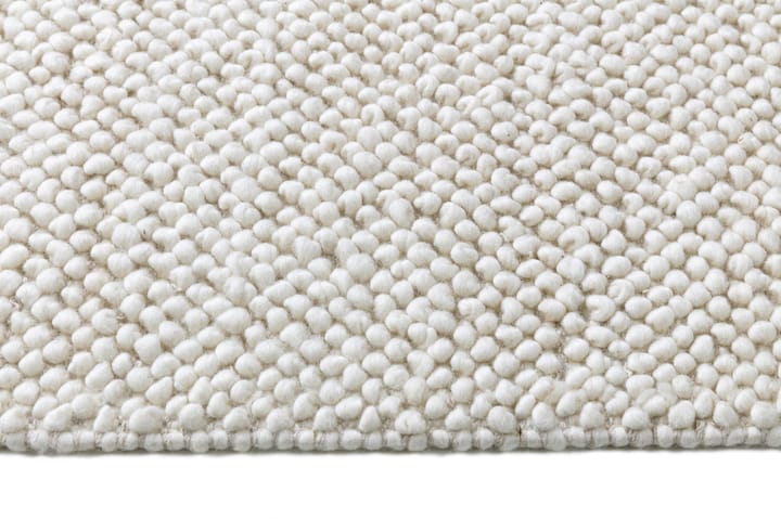 Flock wool rug natural white, 200x300 cm Scandi Living