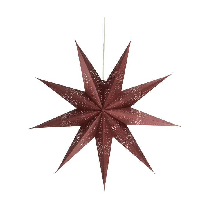 Folk advent star - Burgundy, Ø45 cm - Scandi Living