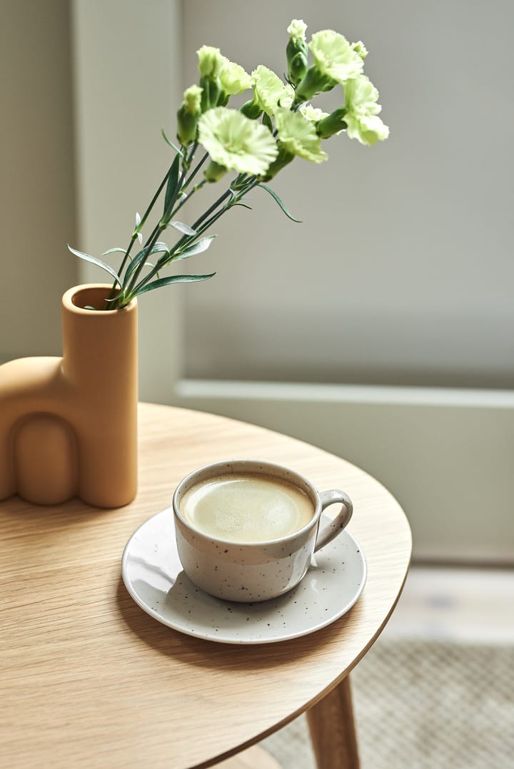 Freckle cup with saucer 26 cl, Beige Scandi Living