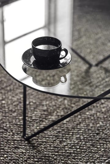 Freckle cup with saucer 26 cl - Black - Scandi Living