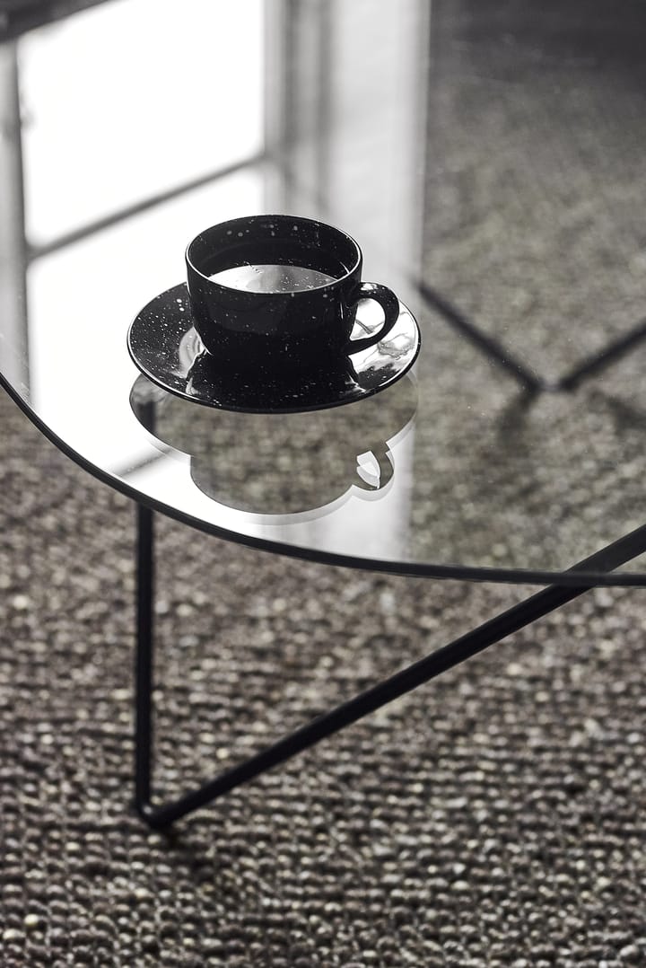 Freckle cup with saucer 26 cl, Black Scandi Living