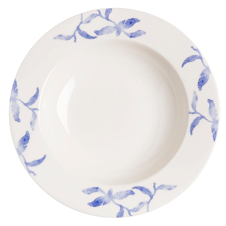 Havspil deep plate 23 cm 4-pack, blue-white Scandi Living