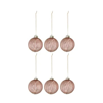 Holiday baubles 6-pack - Rose gold - Scandi Living