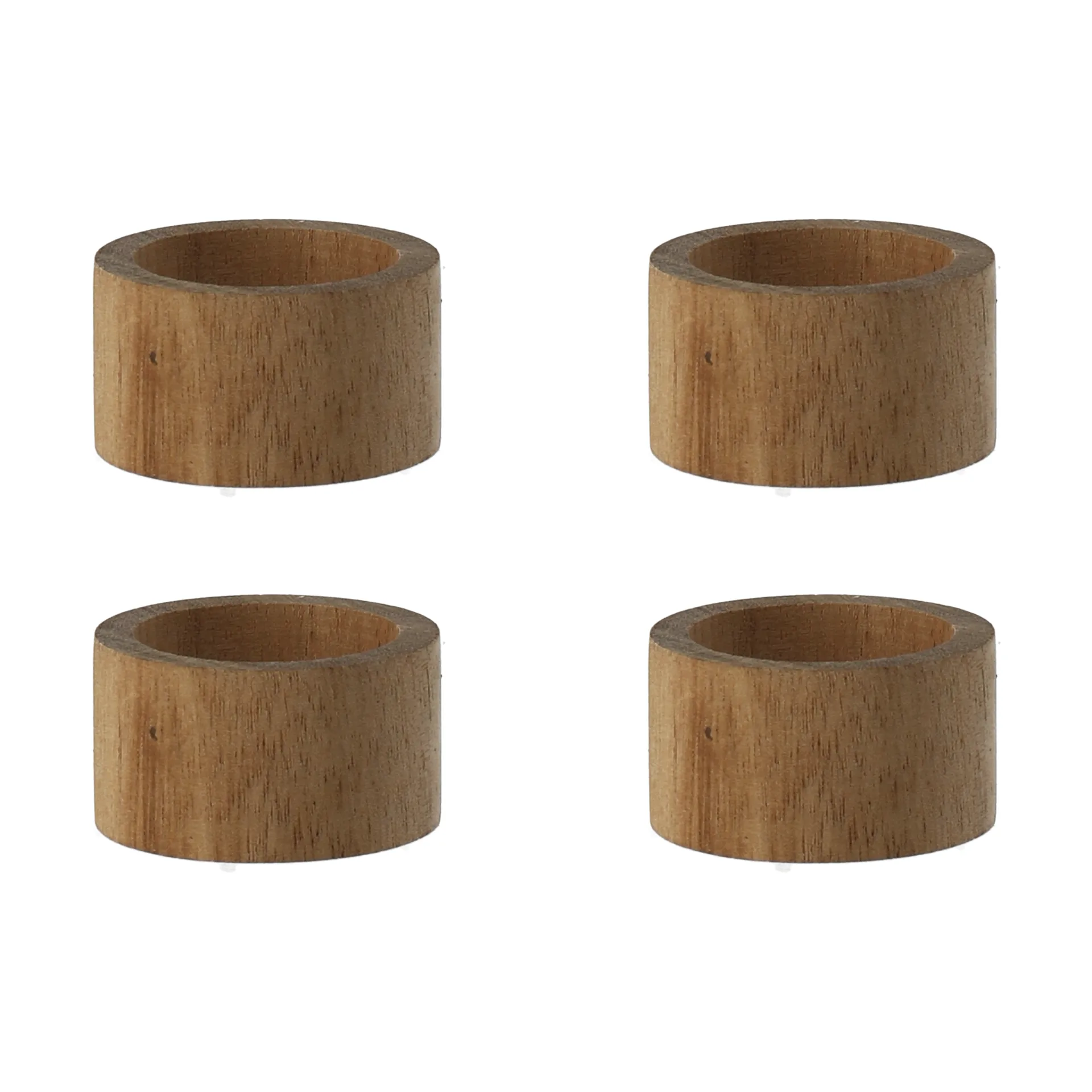 Hollow napkin ring Ø5 cm 4-pack, Acacia Scandi Living