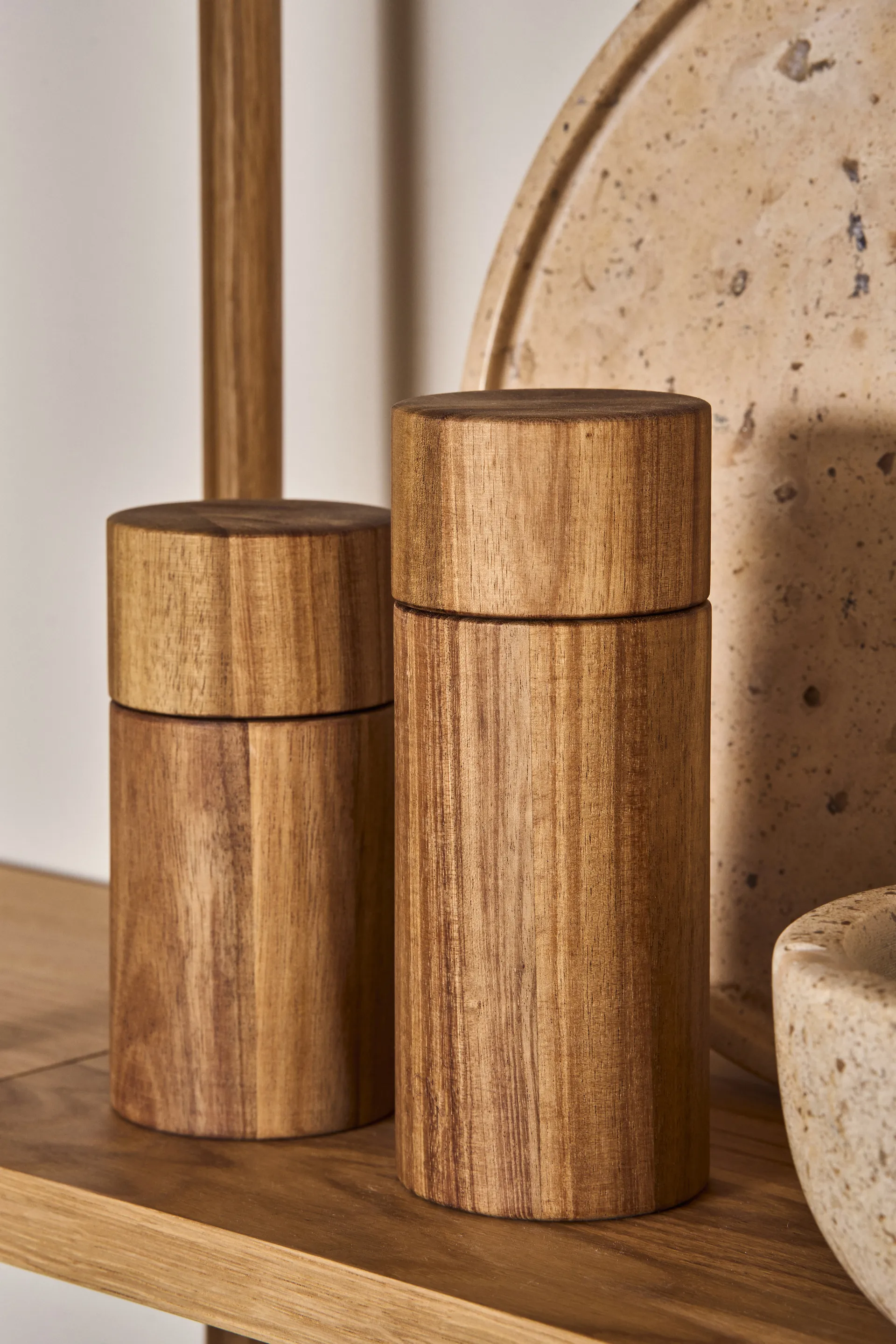 Hollow pepper mill 16 cm, Acacia Scandi Living